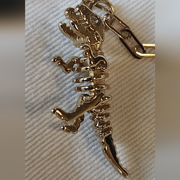 Coach Gold Rexy Hang Tag Charm Necklace - Picture 7 of 9